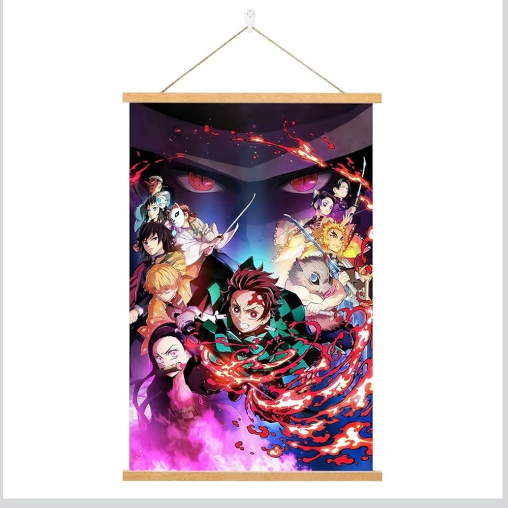 NWT Anime Poster Anime Wall Scroll 16x24” HD Canvas Hanging Paintings Wall Decor